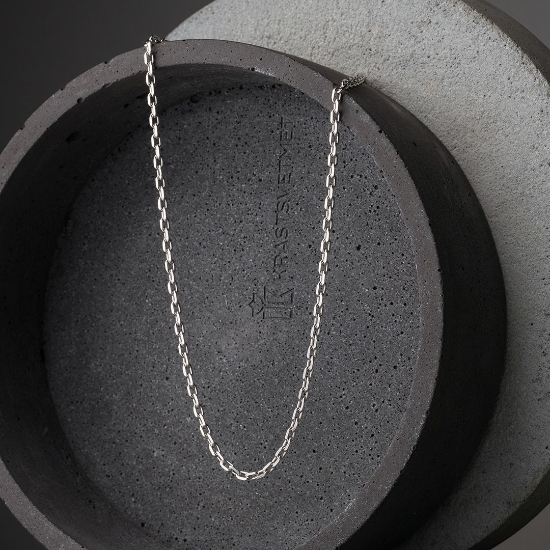 

Цепочка из серебра 50 см Красцветмет НЦ 22-206Ю-3-100, НЦ 22-206Ю-3-100