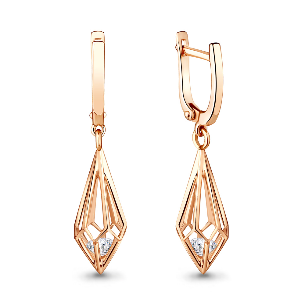 

Серьги из красного золота с бриллиантом Aquamarine Aquamarine 942461к_585_кз, 942461к_585_кз