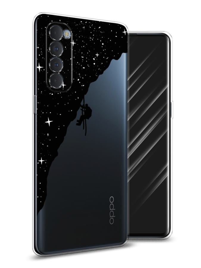 

Чехол Awog на Oppo Reno 4 Pro "Скалолаз в космосе", Разноцветный, 258950-4