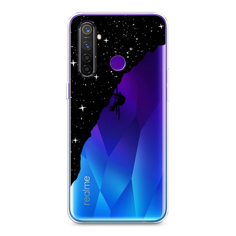 

Чехол Awog на Realme 5 Pro "Скалолаз в космосе", Разноцветный, 251650-4