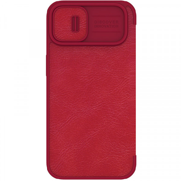 

Чехол-книжка Nillkin Qin PRO для iPhone 14 из Premium экокожи, красный, Qin PRO