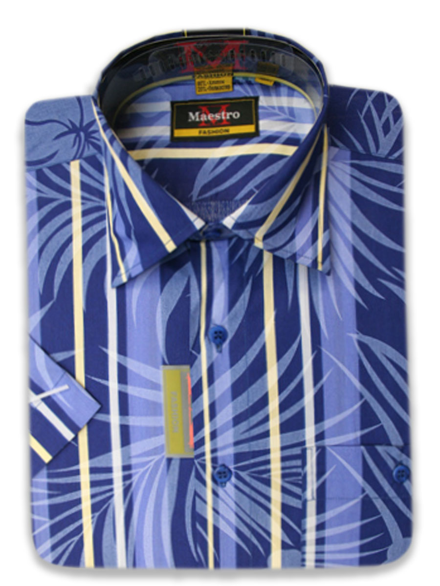 

Рубашка мужская Maestro Stripes2-2k синяя 39/170-178, Синий, Stripes2-2k