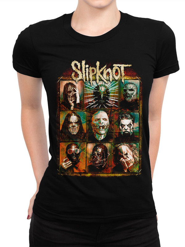 фото Футболка женская design heroes slipknot черная 2xl