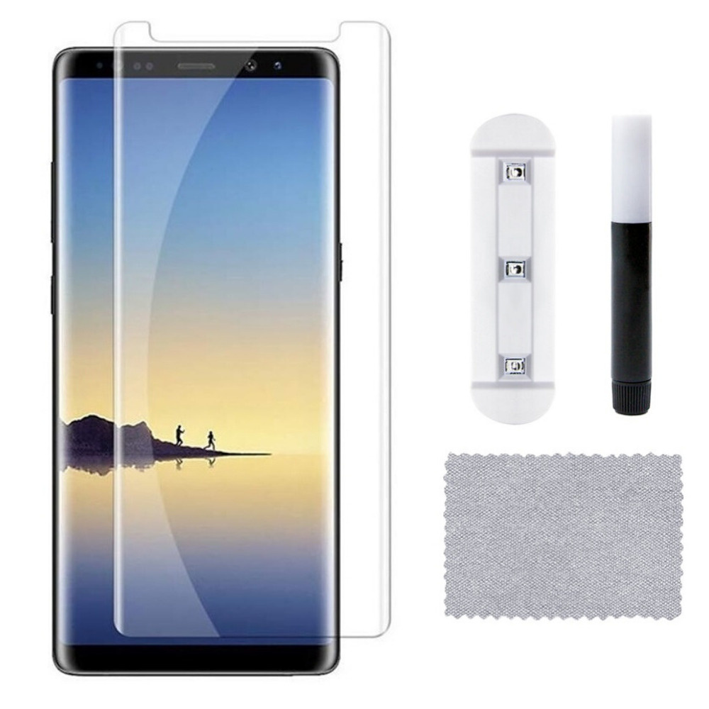 

Защитное стекло 9H для Samsung SM-N960F Note 9, UV + лампа FULL, Samsung Note 9