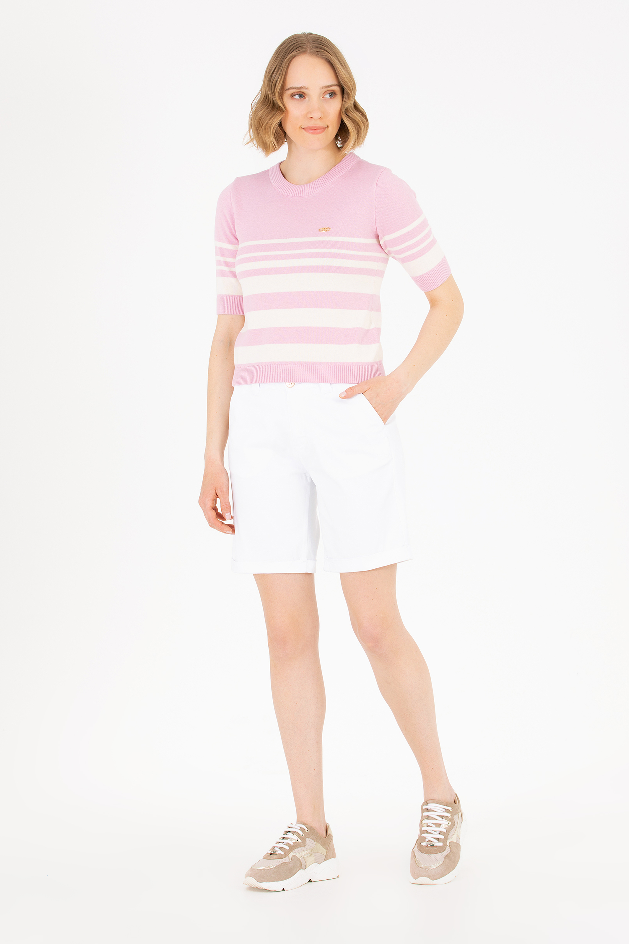 

Повседневные шорты женские U.S. POLO Assn. G082SZ0310CLEA23Y белые 36, Белый, G082SZ0310CLEA23Y