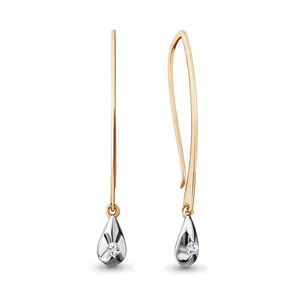 

Серьги из красного золота с бриллиантом Aquamarine Aquamarine 942469к_585_кз, 942469к_585_кз