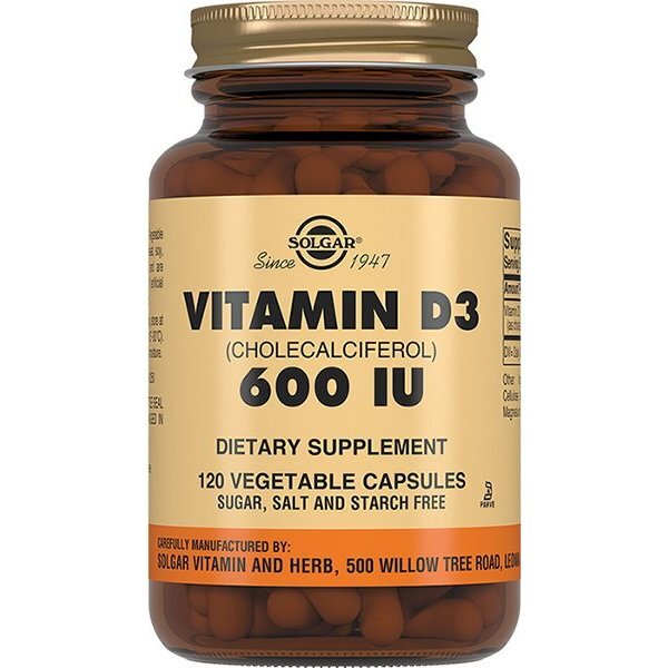 Solgar Витамин D3 капсулы 240 мг 600МЕ №120