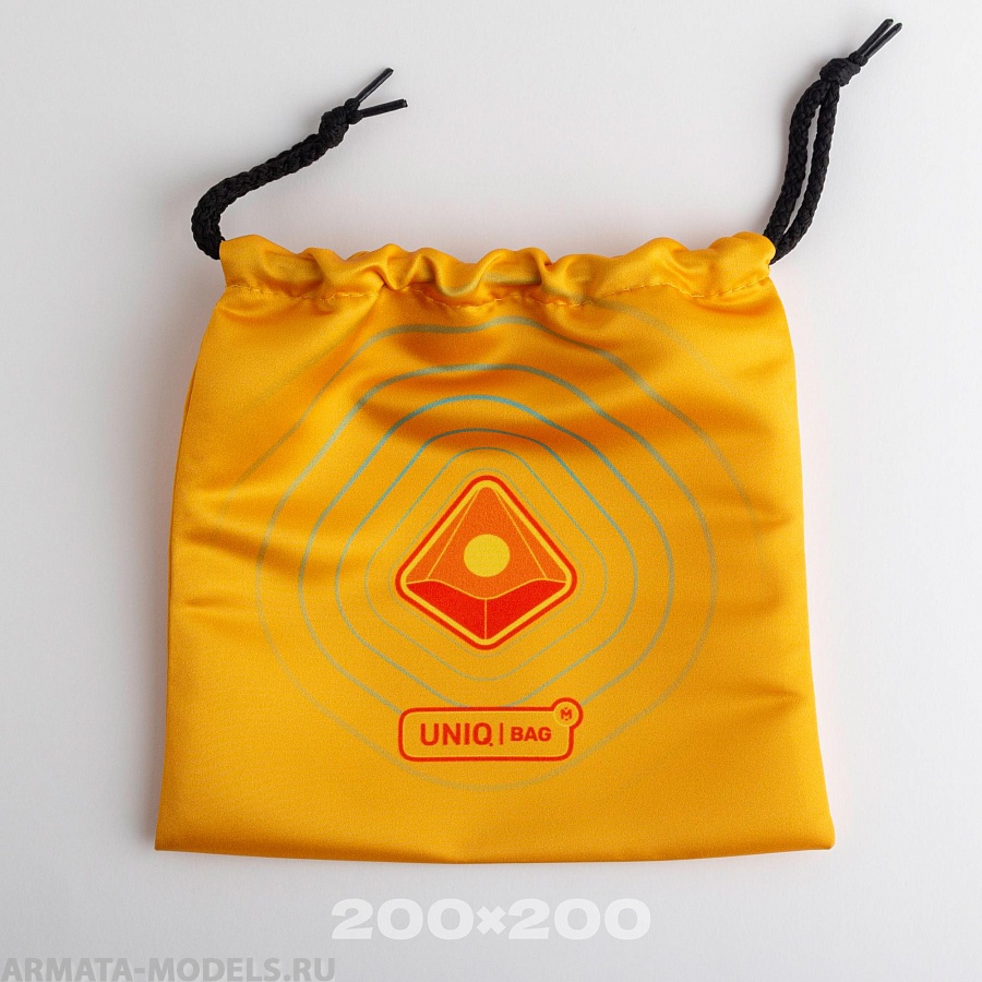 1186 Тканевый мешок с печатью желтый, 2020, на шнурке