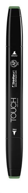 

Маркер Touch Twin 043 глубокий оливковый G43 зеленый, SH-1110043