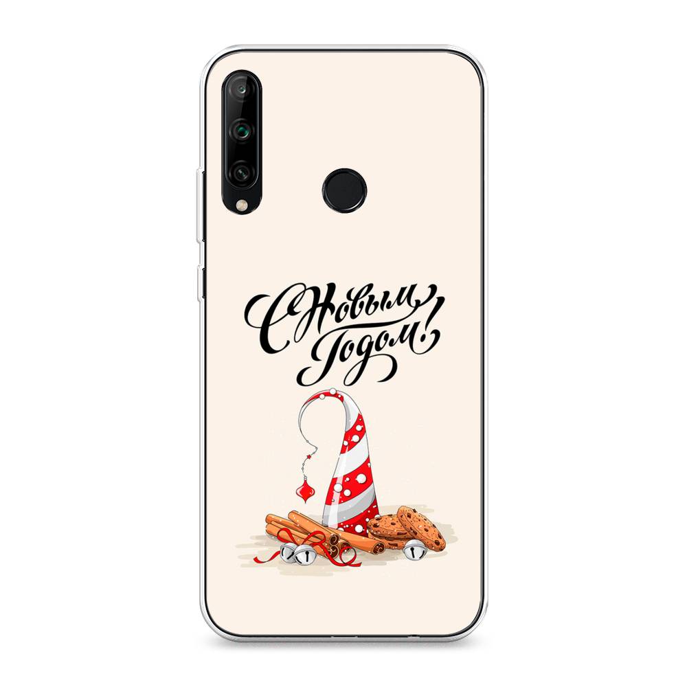 

Чехол на Honor 9C/Huawei P40 Lite E/Y7p "Подарки на Новый Год", Бежевый;красный;черный, 612550-5