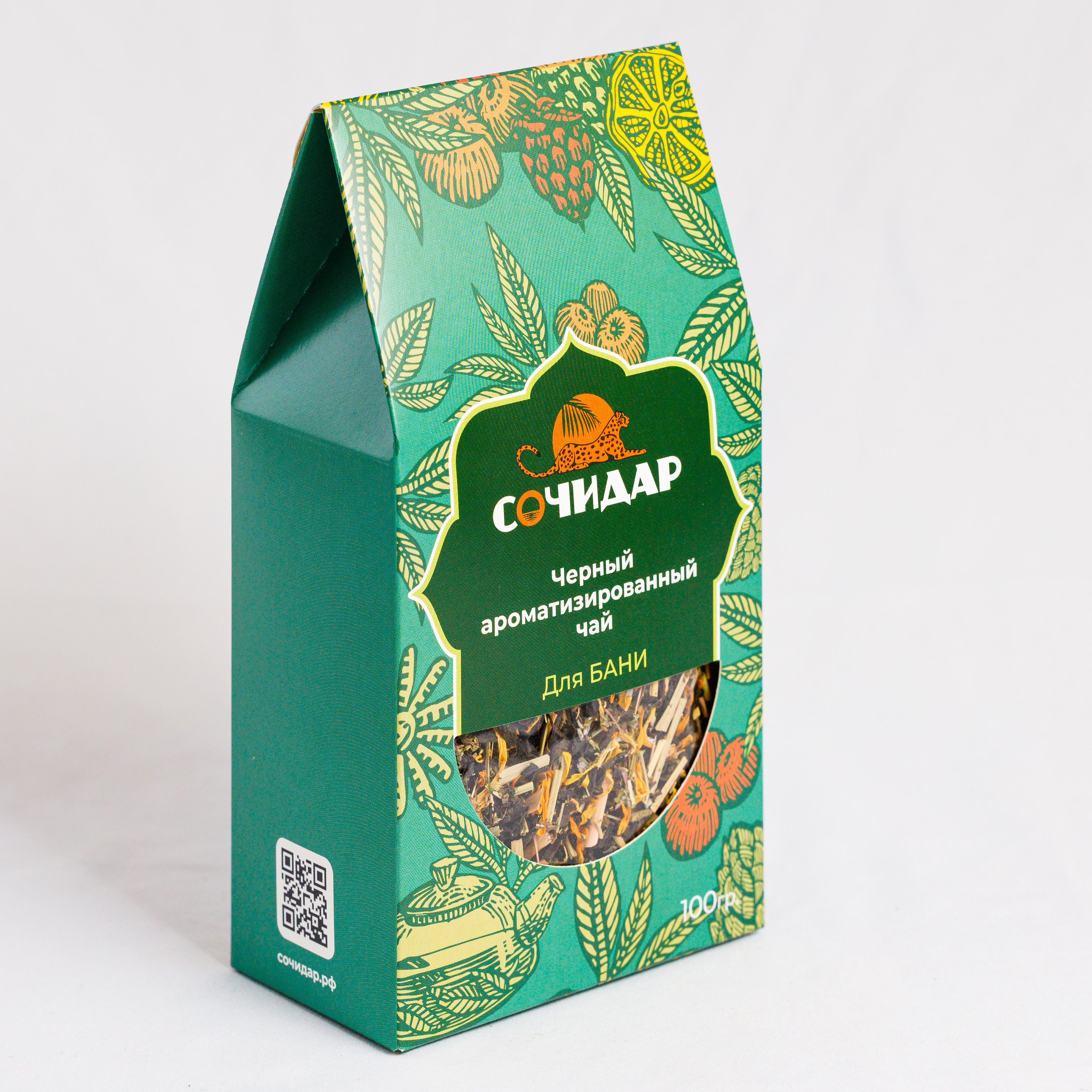 Чай черный ароматизированный Сочидар Для бани, 100 г