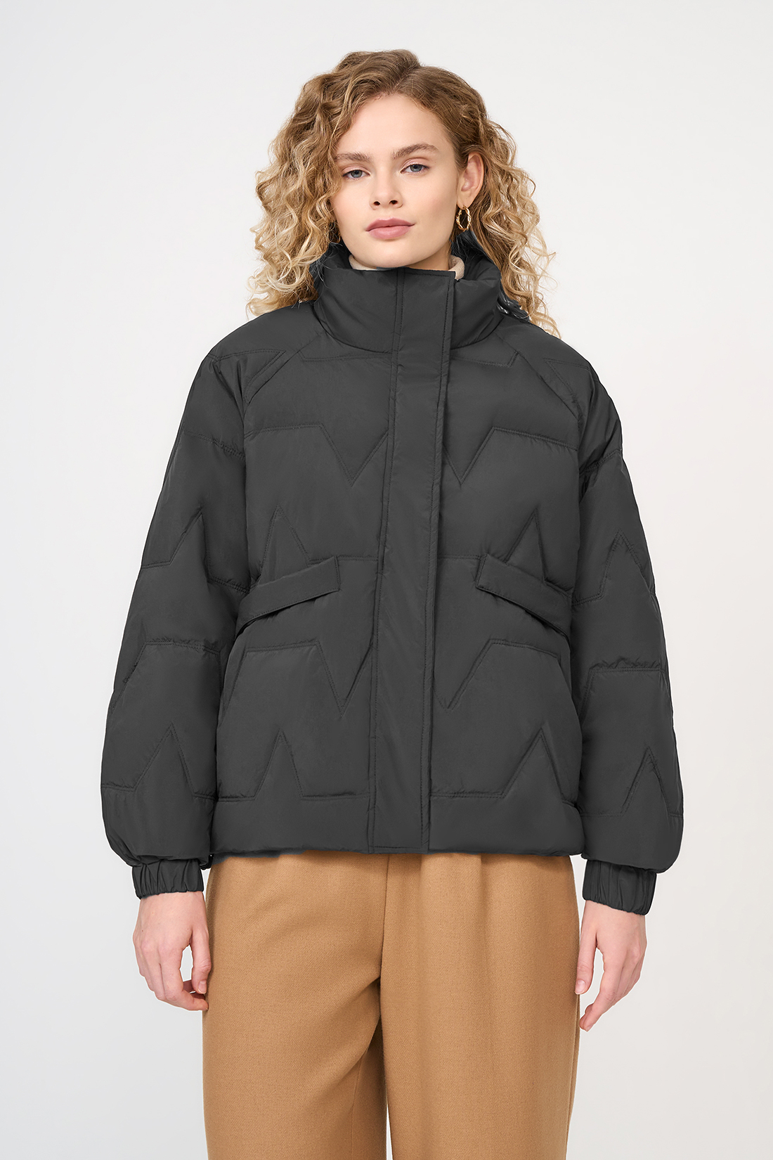 

Пуховик женский Baon B0023567 черный XXL, B0023567