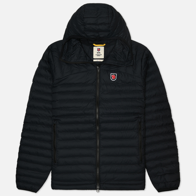 Мужской пуховик Fjallraven Expedition Latt Hoodie чёрный, Размер S