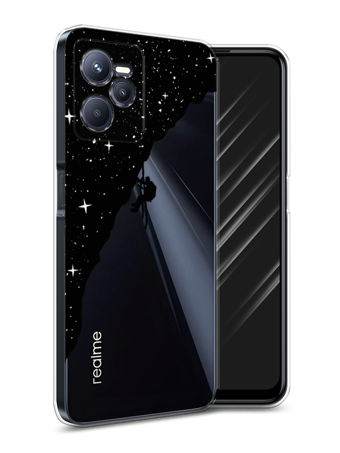 

Чехол Awog на Realme C35 "Скалолаз в космосе", Разноцветный, 259250-4