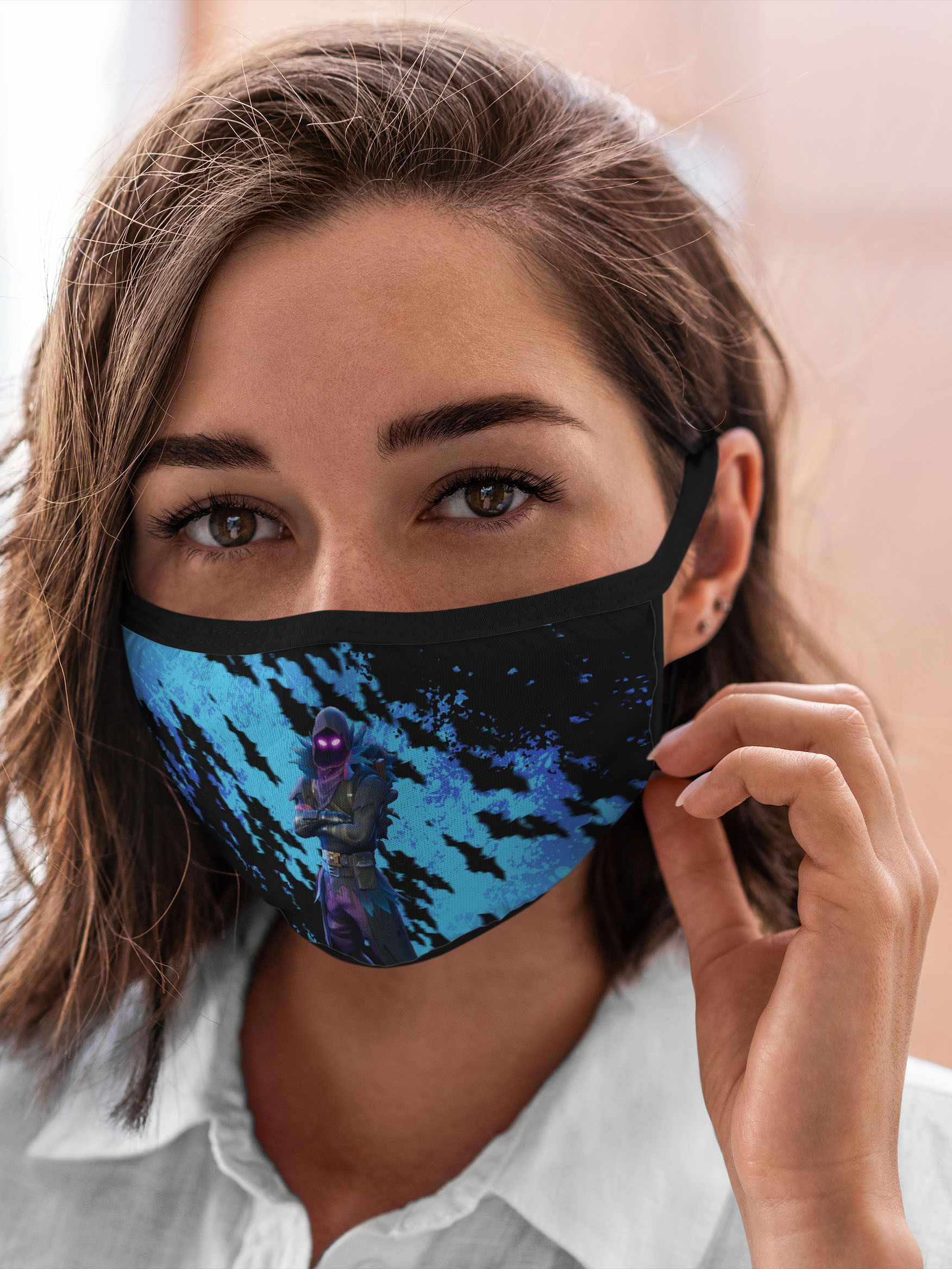 

Многоразовая маска унисекс Burnettie Fortnite Raven., Разноцветный, Fortnite Raven.