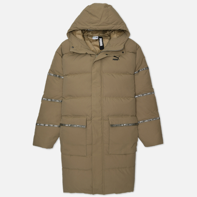 

Мужской пуховик Puma Classics Long Down оливковый, Размер L, Зеленый, Classics Long Down