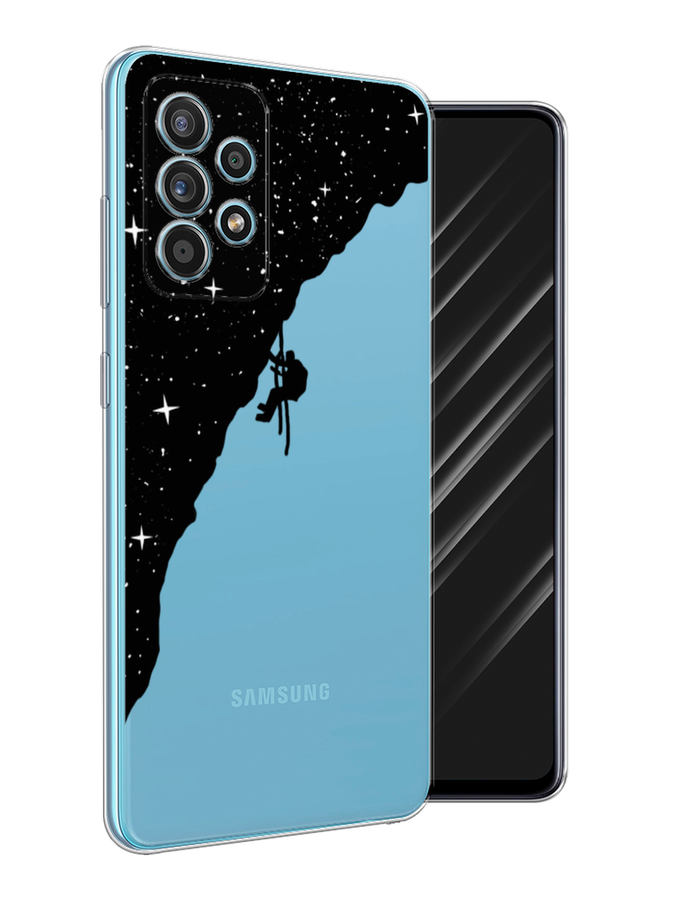 

Чехол Awog на Samsung Galaxy A52s / Самсунг A52s "Скалолаз в космосе", Разноцветный, 2106550-4