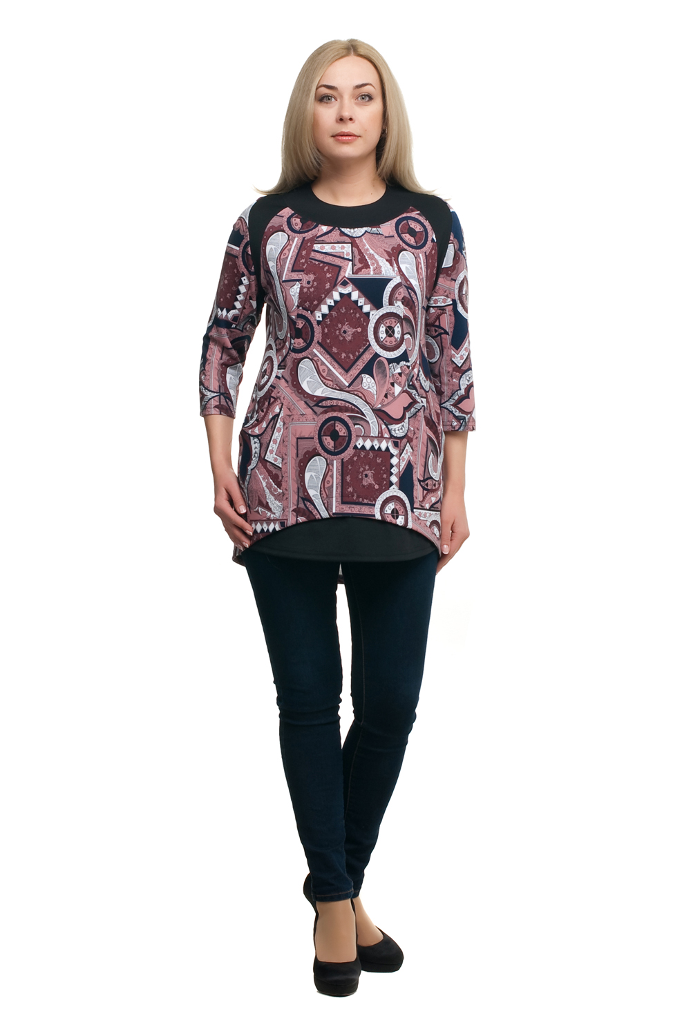 

Туника женская OLSI 1706012 розовая 54 RU, 1706012