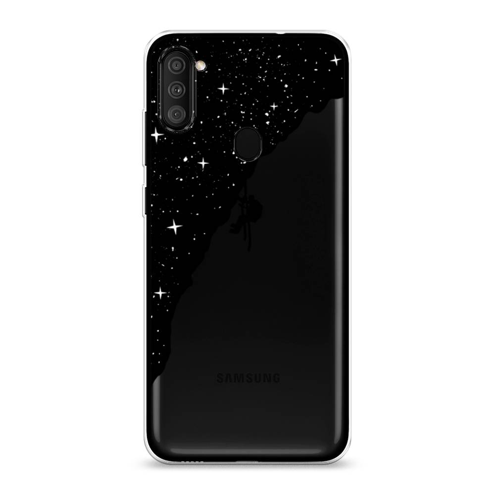 Чехол Awog на Samsung Galaxy M11 / Самсунг M11 Скалолаз в космосе