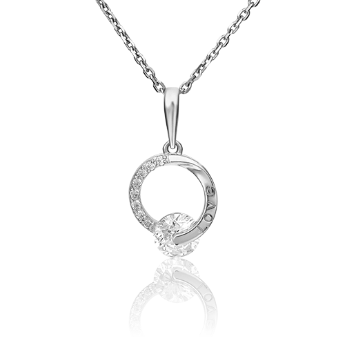 

Кулон из белого золота PLATINA jewelry 03-3057-00-501-1120-38_0, фианит, 03-3057-00-501-1120-38_0