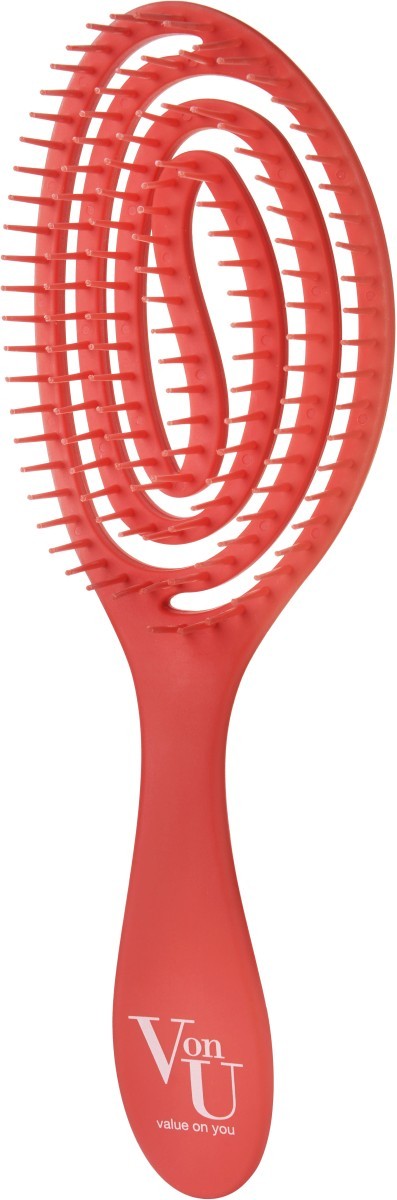 Расческа для волос Von-U Spin Brush красная классический воск для волос нормальной фиксации spin off