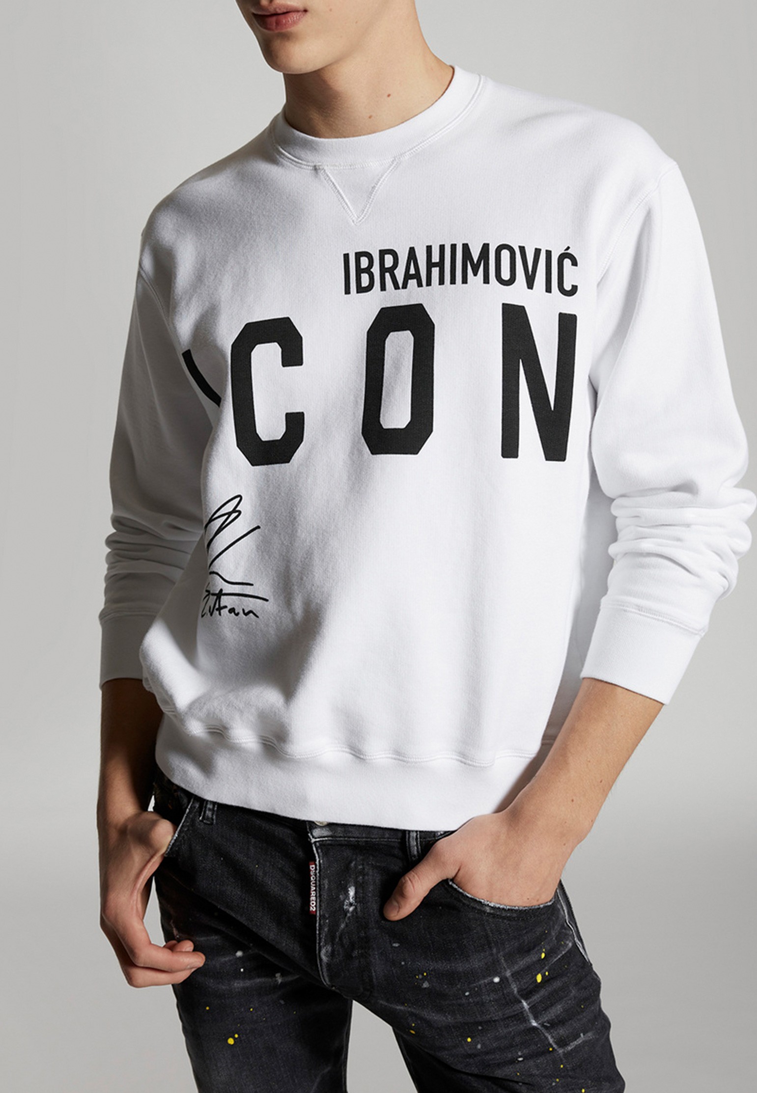 

Свитшот мужской DSquared2 124441 белый 2XL, 124441