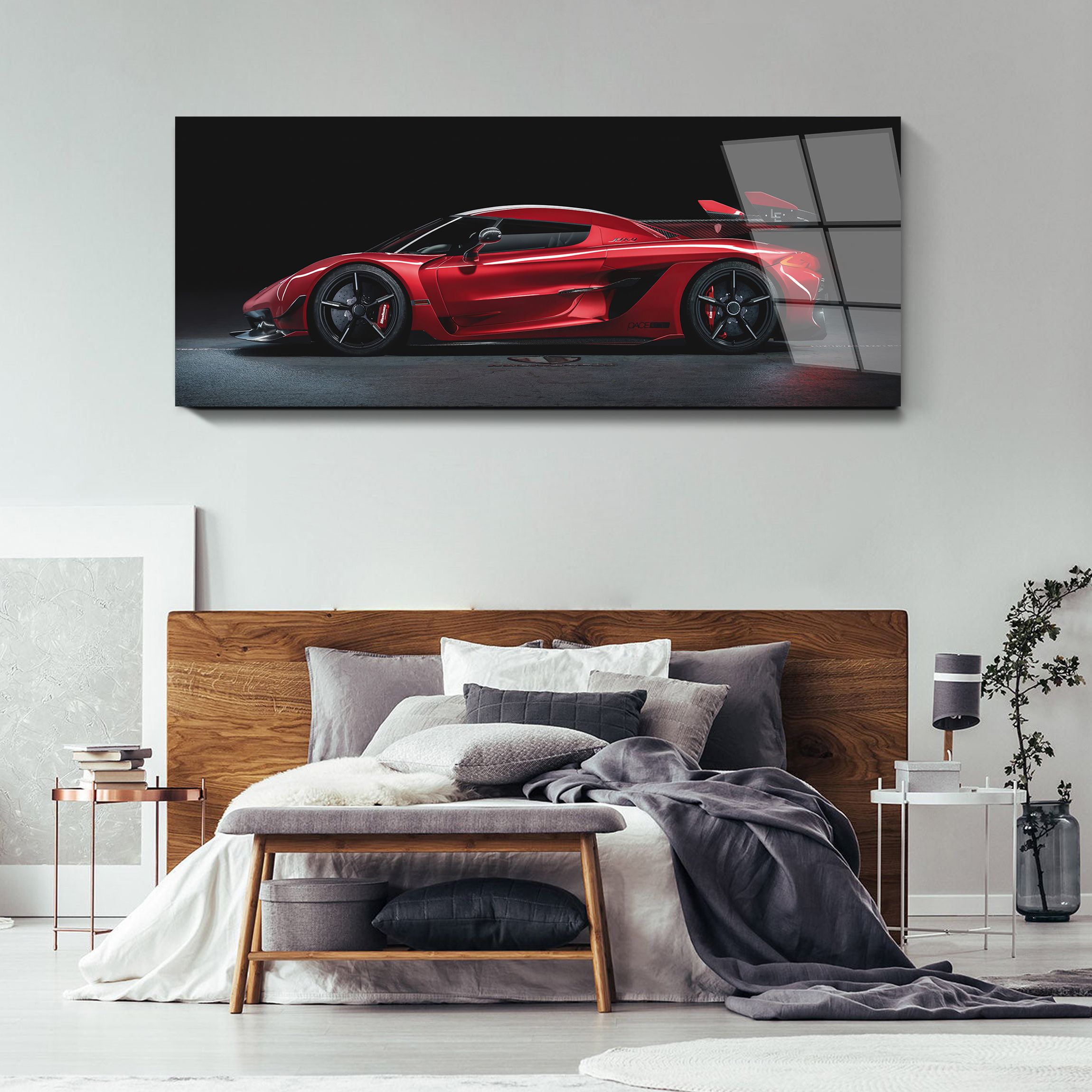 

Картина Спорткар Koenigsegg 30х75 см на стекле 423879714, 423879714