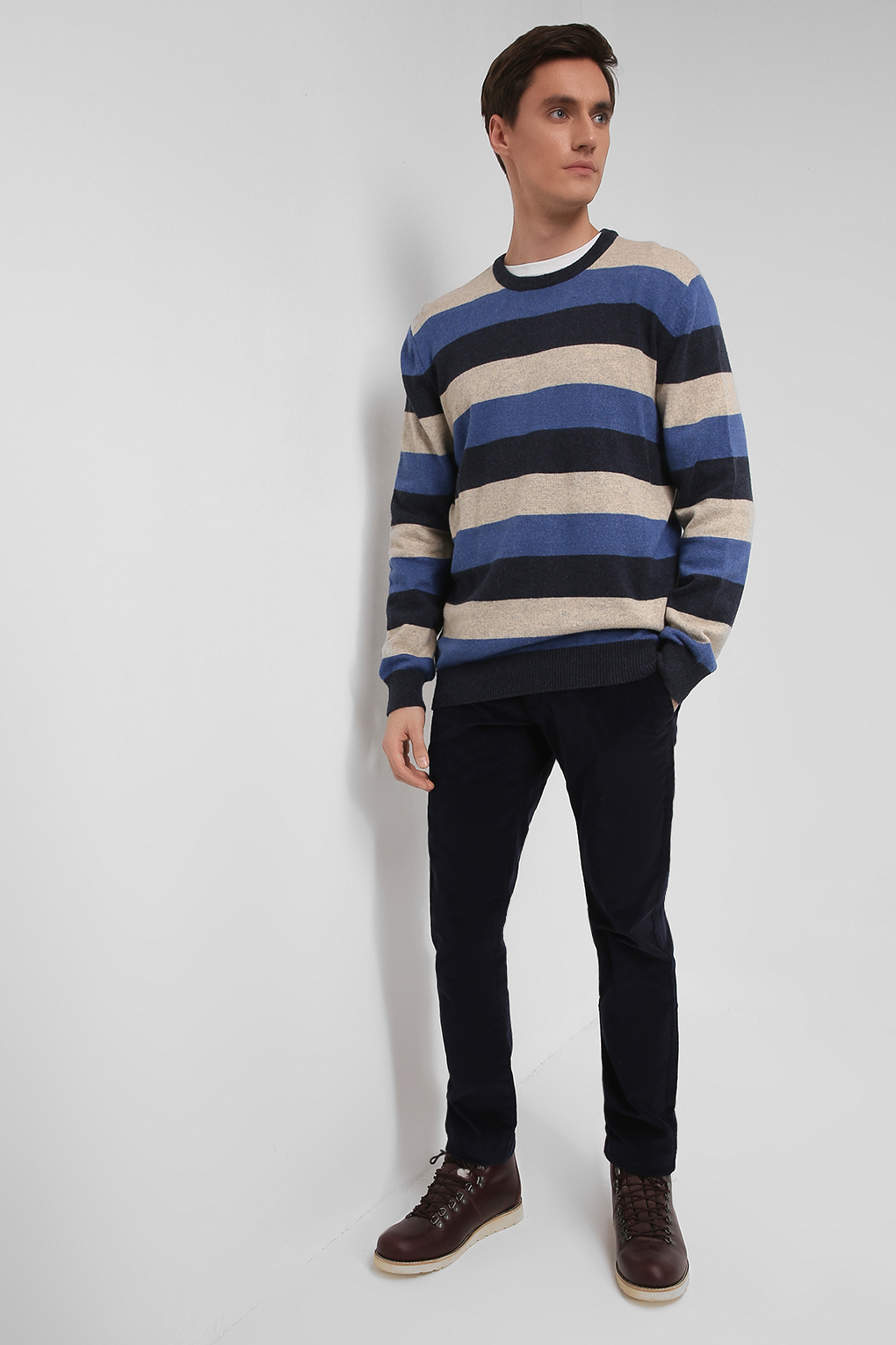 

Джемпер мужской MARCO DI RADI MDR2110T3279CD-005 синий L, MDR2110T3279CD-005