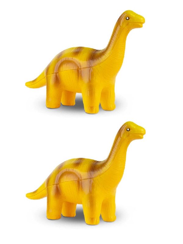 Игрушка-антистресс Maxitoys Сквиш Динозавр Брахиозавр, 14 см, 2 шт игрушка мяч антистресс сквиш жми мни тяни эластичный желтый