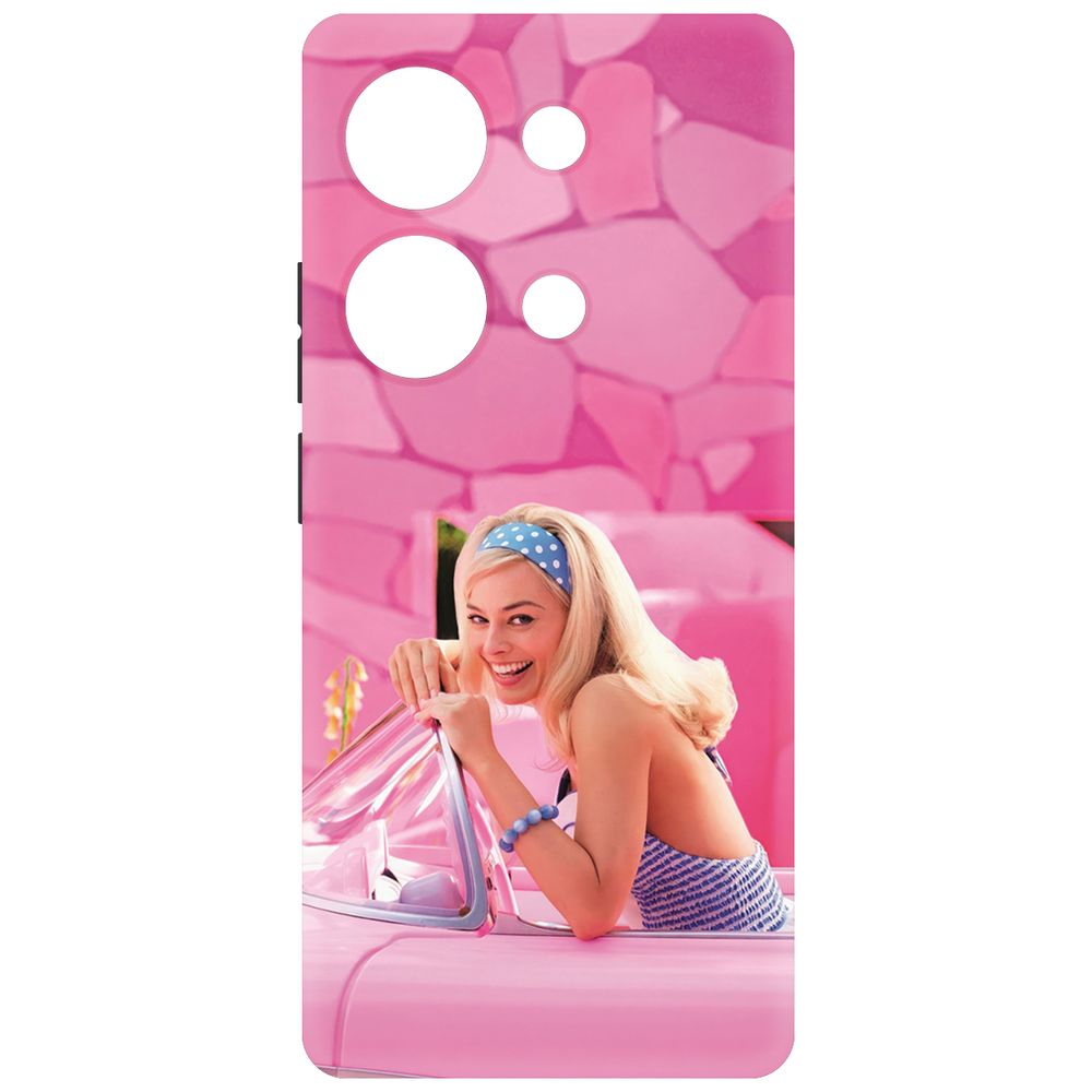 

Чехол-накладка Krutoff Soft Case Барби в розовом для Poco M6 Pro 4G черный