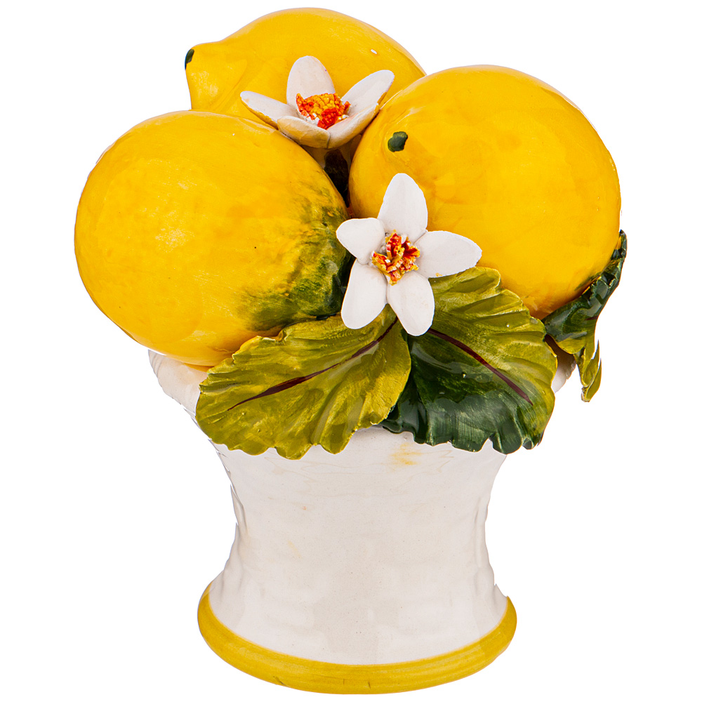 фото Изделие художественно-декоративное "лимоны" диаметр 15 см высота 20 см orgia 335-382