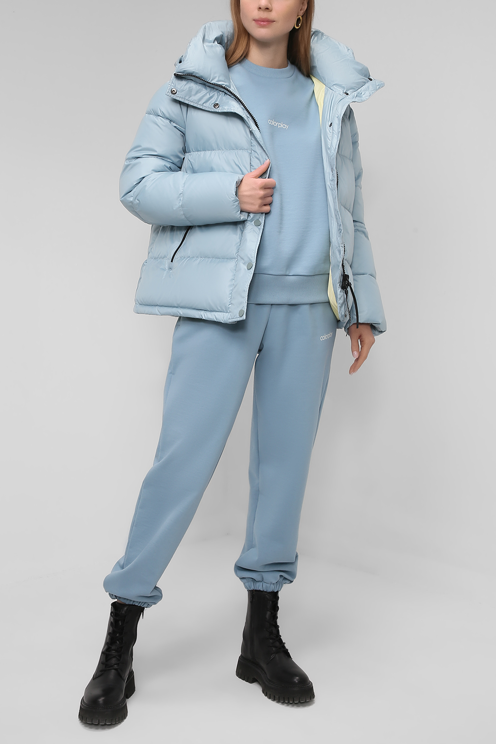 

Куртка женская COLORPLAY CP21089159-009 голубая L, CP21089159-009