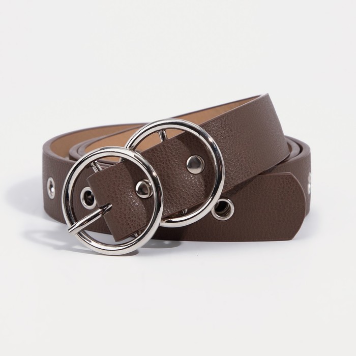 

Ремень женский NoBrand 5140439 коричневый, 110 см, 5140439