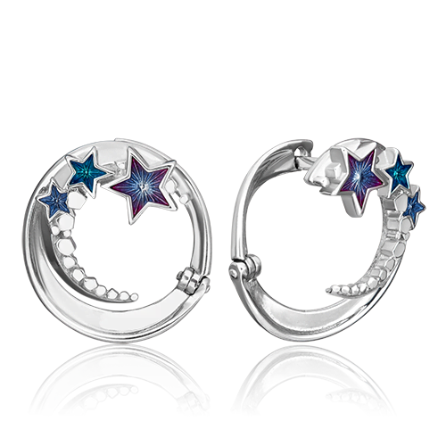 

Серьги из серебра с эмалью PLATINA jewelry 02-4743-00-000-0200-69_0, 02-4743-00-000-0200-69_0