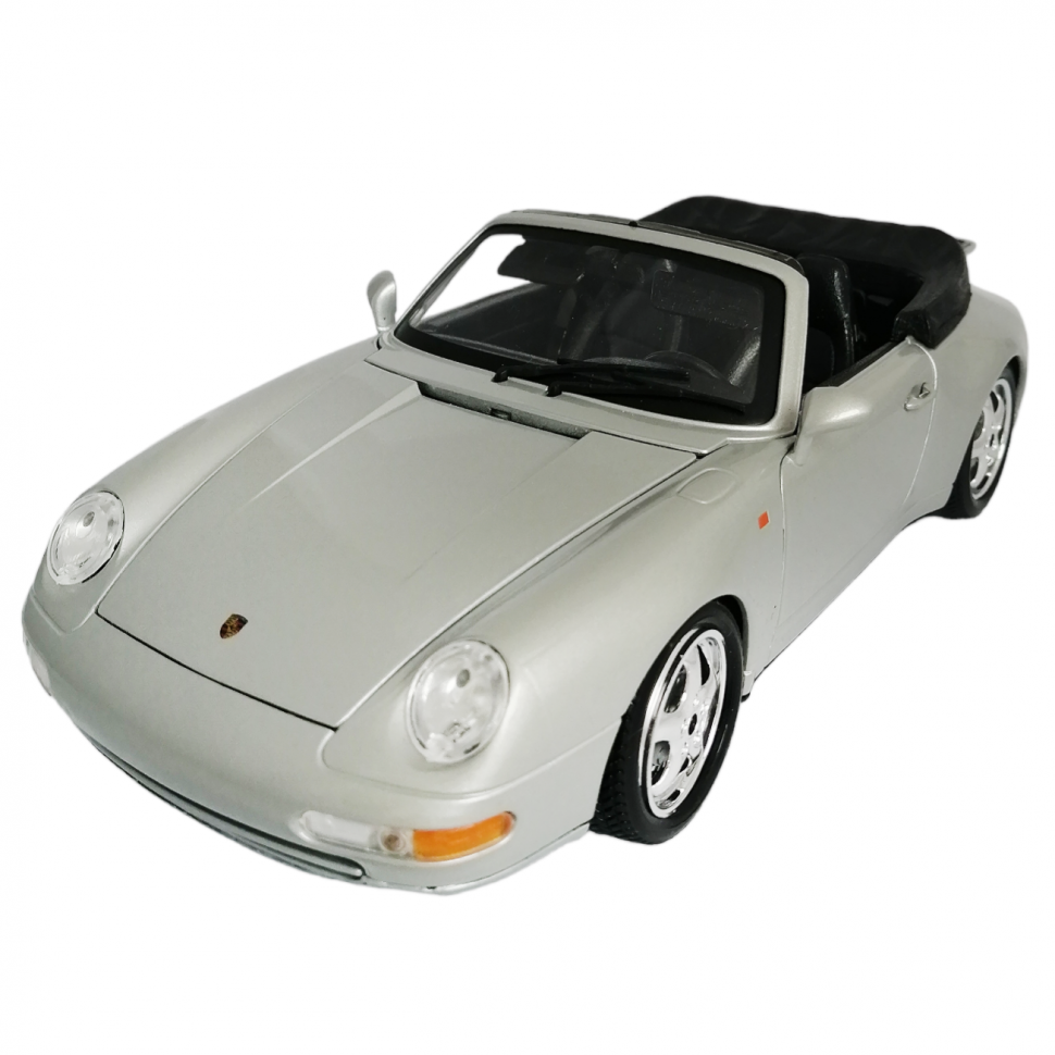 Коллекционная модель автомобиля Porsche 911 Carrera Bburago 1/18 металл 18-12039 silver