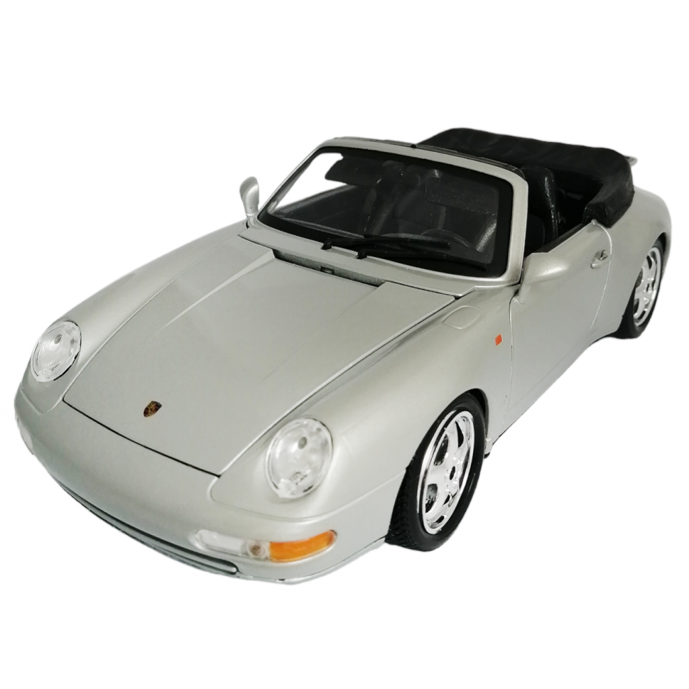 

Коллекционная модель автомобиля Porsche 911 Carrera Bburago 1/18 металл 18-12039 silver, Серебристый