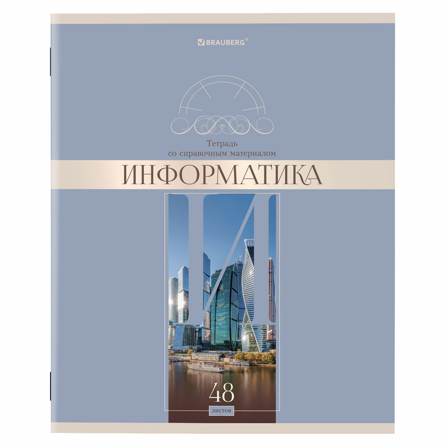 

Тетрадь предметная BRAUBERG DELIGHT 48 л., обложка картон, ИНФОРМАТИКА, клетка 20шт
