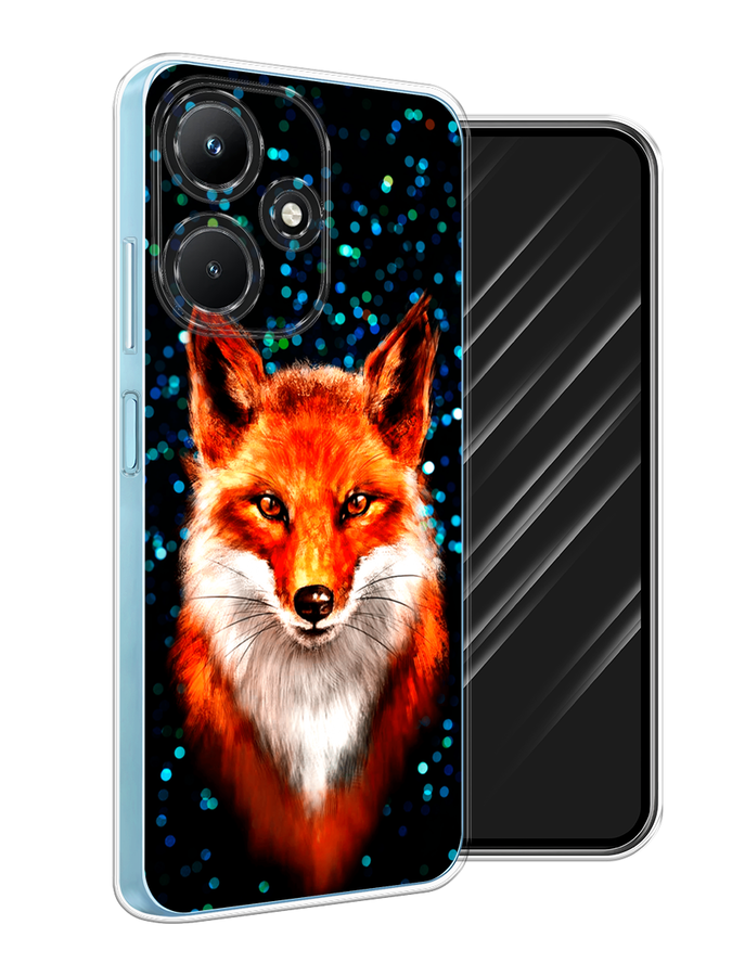 

Чехол Awog на Infinix Hot 30i "Волшебная лиса", Оранжевый;черный;белый, 3104150-1