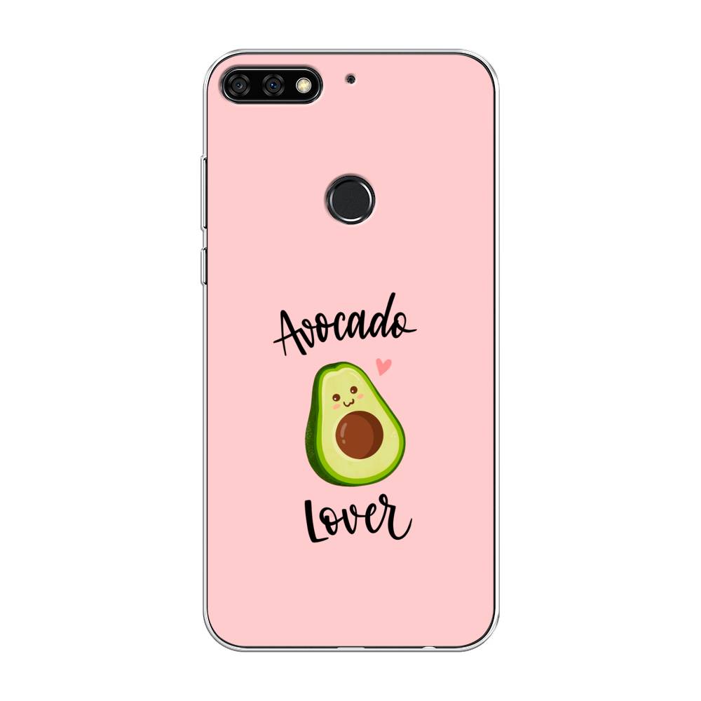

Чехол на Huawei Nova 2 Lite/Y7 Prime 2018/Honor 7C Pro "Avocado lover", Розовый;зеленый, 64650-6