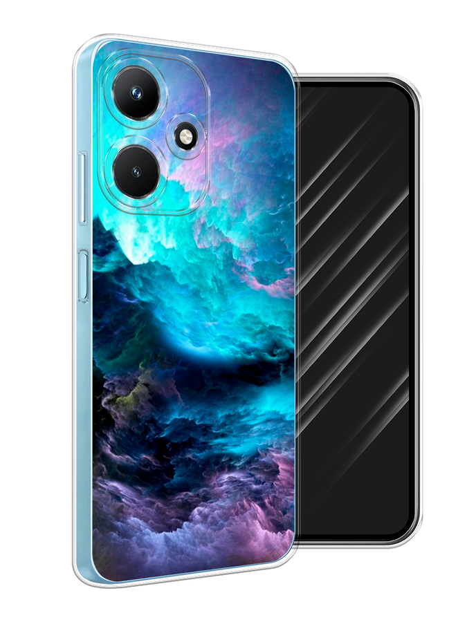

Чехол Awog на Infinix Hot 30i "Бирюзовое небо", Бирюзовый;фиолетовый;черный, 3104150-1