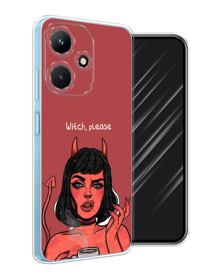 

Чехол Awog на Infinix Hot 30i "Evil Girl", Бордовый;черный, 3104150-6