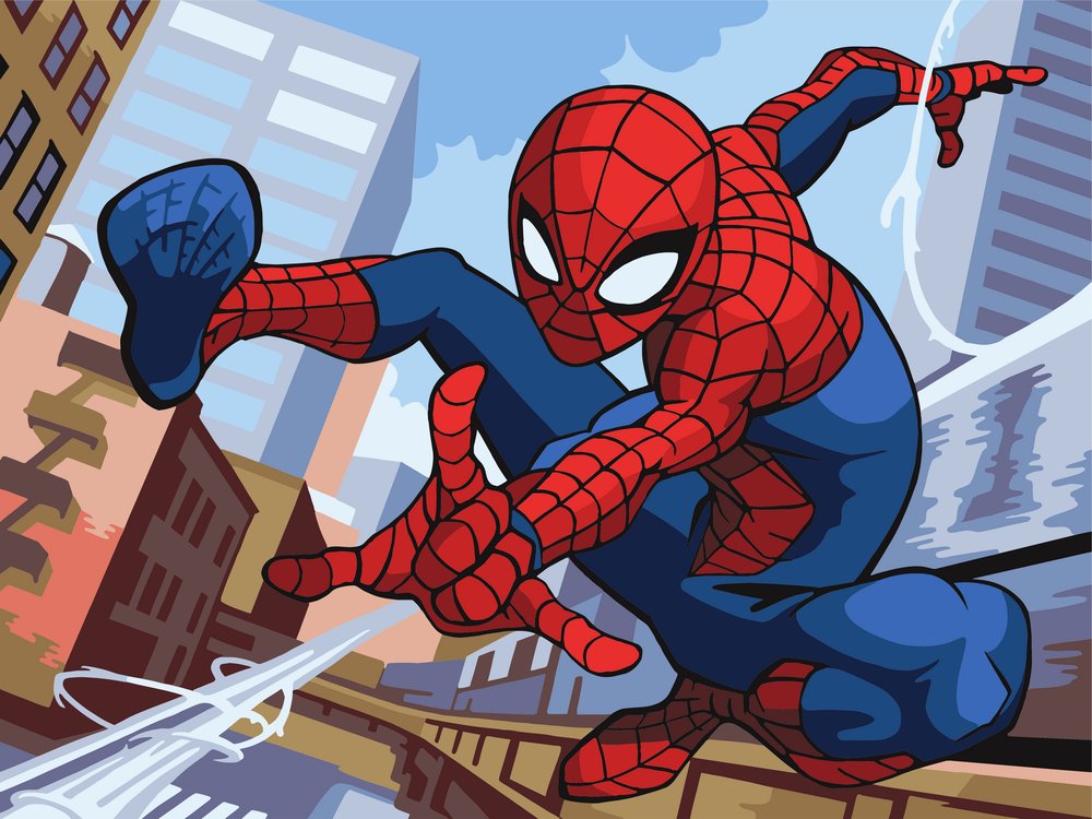 

Картина по номерам Русская живопись Spider-Man, Русская живопись Spider-Man