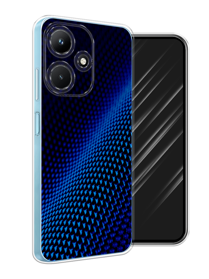 

Чехол Awog на Infinix Hot 30i "Синий карбон", 3104150-3