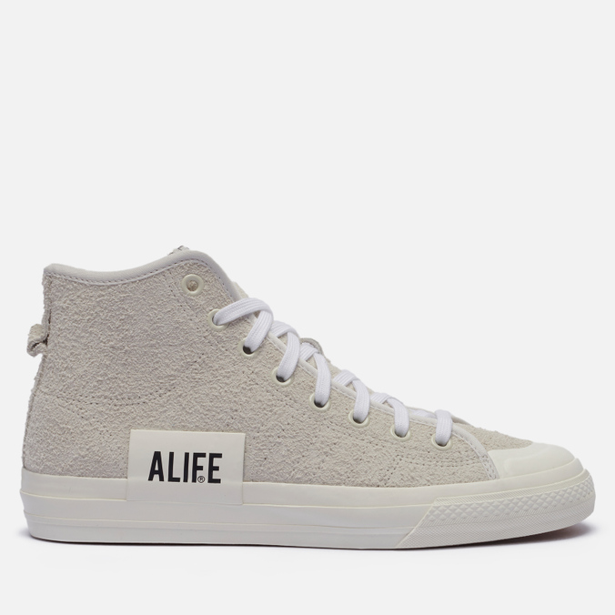 

Кеды мужские Adidas Originals x Alife Nizza High бежевые 43.5 EU, x Alife Nizza High