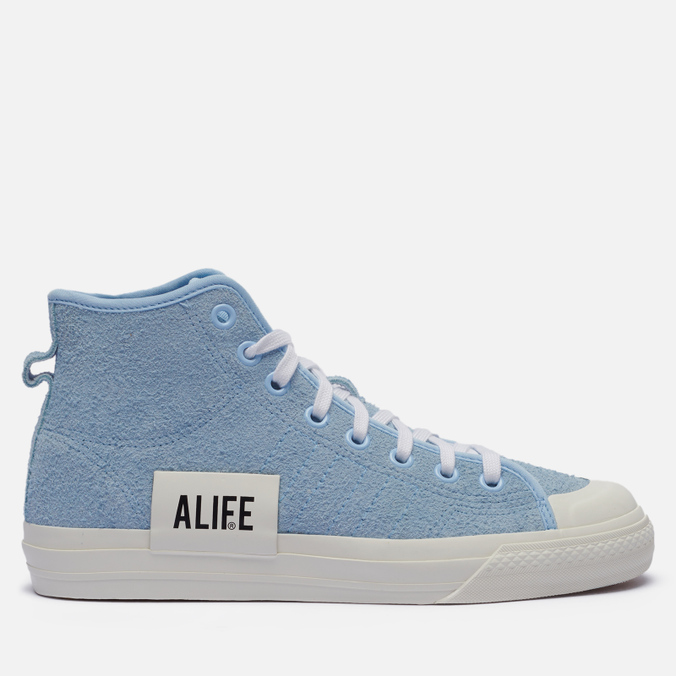 фото Кеды мужские adidas originals x alife nizza high голубые 45.5 eu