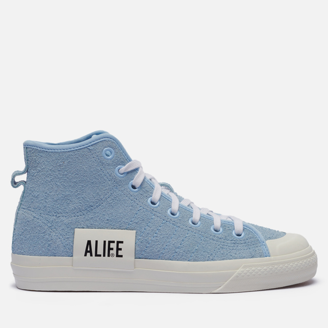 

Кеды мужские Adidas Originals x Alife Nizza High голубые 42.5 EU, x Alife Nizza High