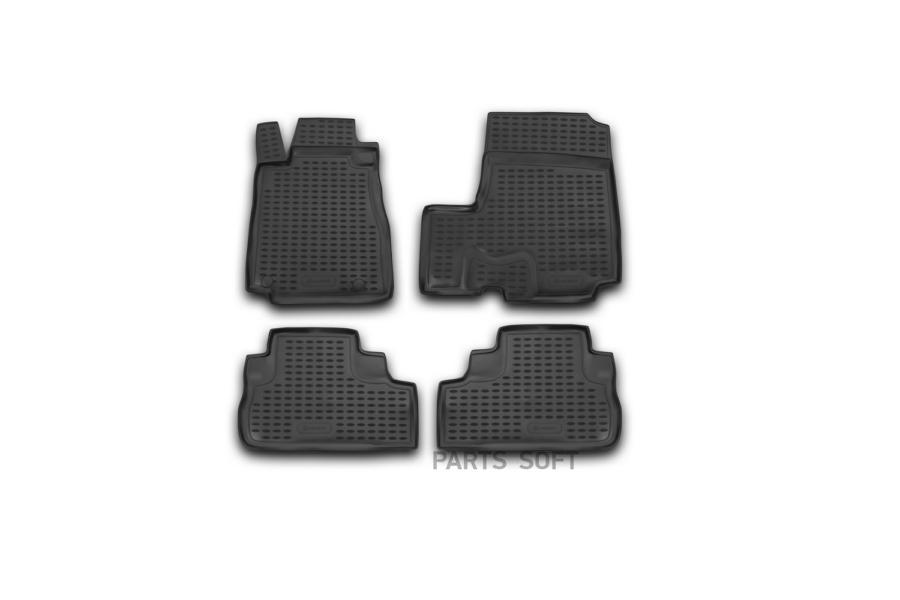 

Коврики резиновые Honda CR-V 07-11 полиуретан 4 шт. Novline