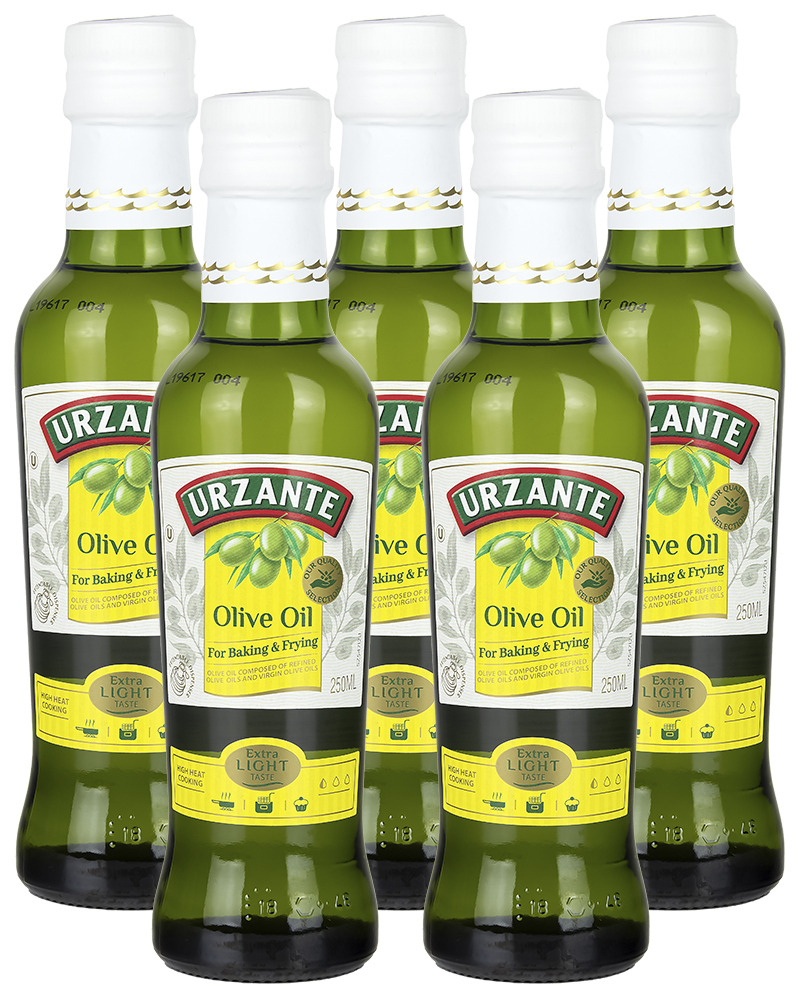 Масло оливковое Urzante 100%, 5 шт по 0,25 л