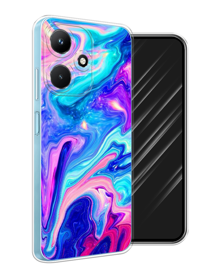

Чехол Awog на Infinix Hot 30i "Потеки краски", Розовый, 3104150-10