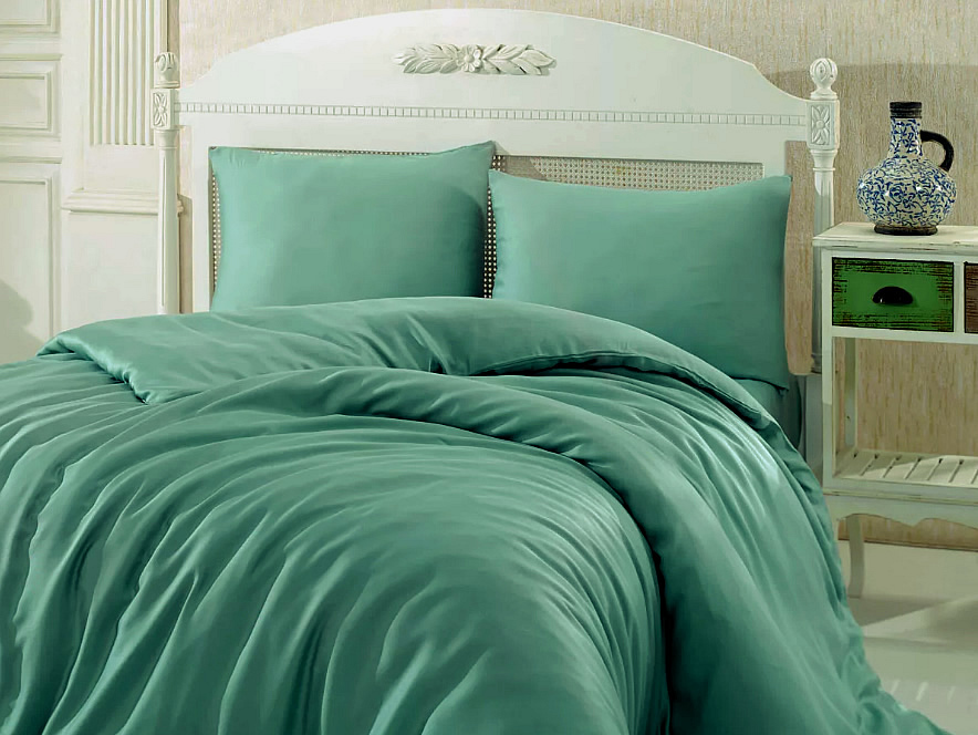 

Простыня Maktex 60S 4302 Зеленая 220x240 см, из тенселя 180 х 220